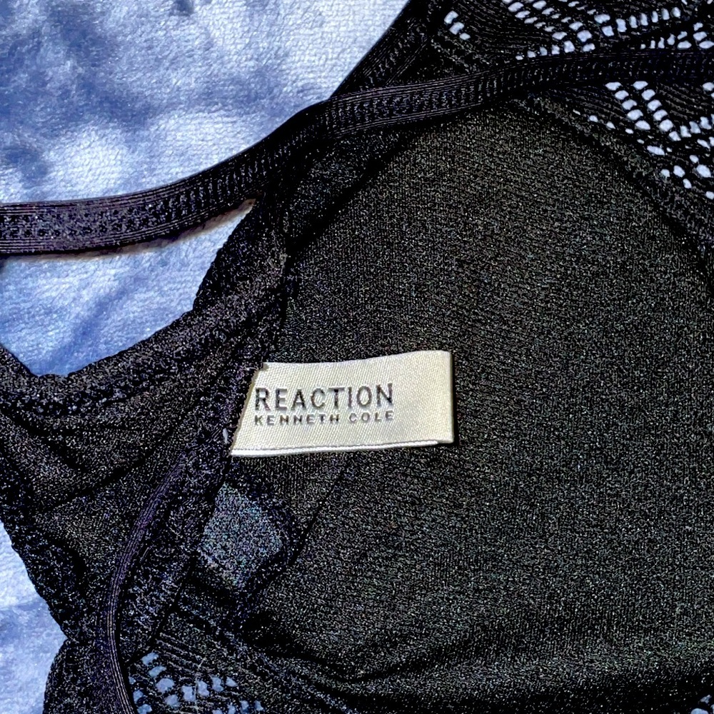 Like New Kenneth Cole Reaction One-piece Mesh cutout Swimsuit - Picture 3 of 3